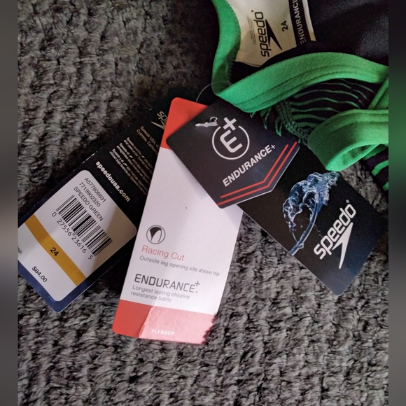 Speedo Women's Swimsuit One Piece Endurance+ Flyback Block Adult Team 24 - Picture 5 of 5